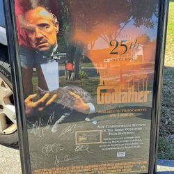 Godfather Signed Poster X5 With Certificate