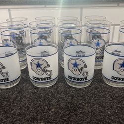 1980 Vintage Dallas Cowboys Glasses 