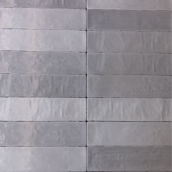 2.5x9.75 Taza Grey In Glossy Textured Ceramic Wall Tile  Made In Spain $3.98 Sqft 