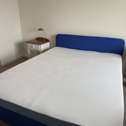 IKEA SLATTUM Queen Bed Frame With Mattress