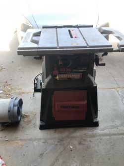 Craftsman 10 in table saw. Good condition