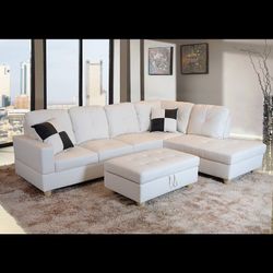 New Sectional + Ottoman 