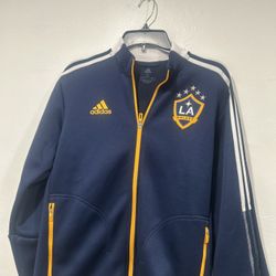 LA Galaxy Adidas Anthem Jacket Authentic Navy Blue Men’s Size Small