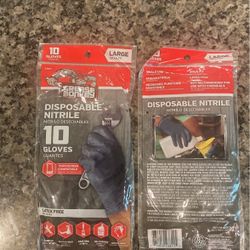 Monkey Grease Disposable Nitrile Gloves 10 Gloves Per  Pack 