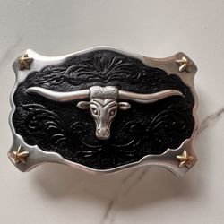 Longhorn Belt Buckle