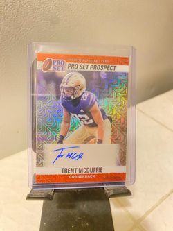 Trent McDuffie rookie auto 3/3