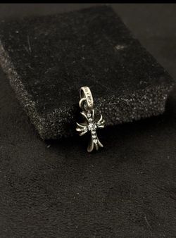 Chrome Hearts Diamond Baby Fat Cross Pendant