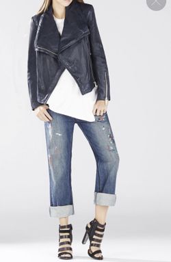 BCBG Women’s Leather Jacket Designer