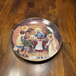 Away in a Manger plate
