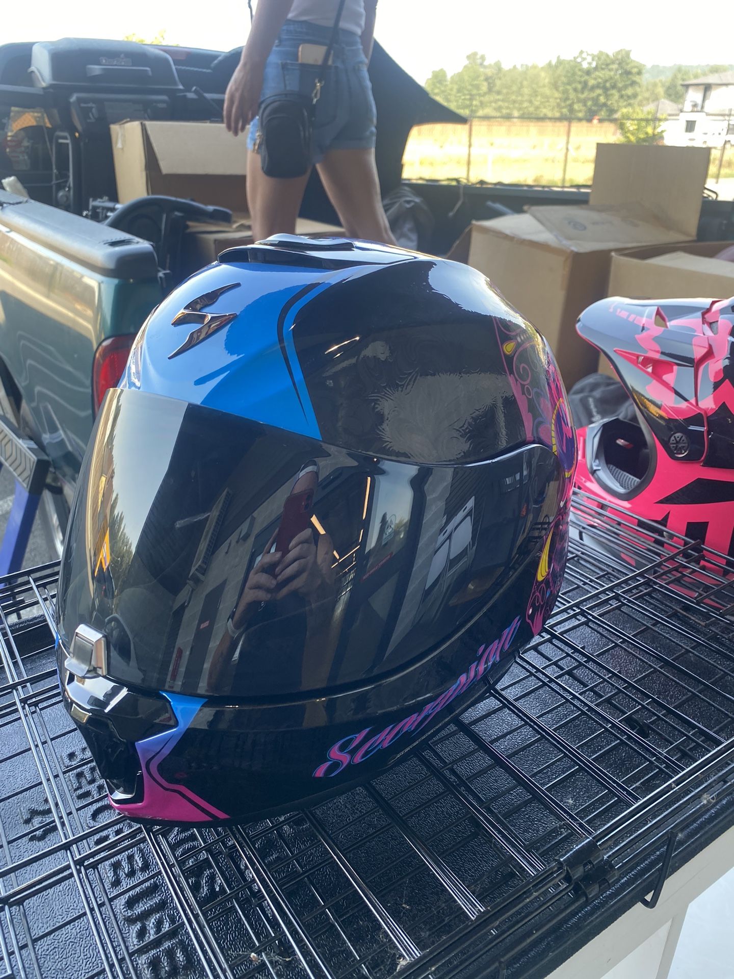 Scorpion EXO EXO-R420 Sugarskull Full Face Helmet