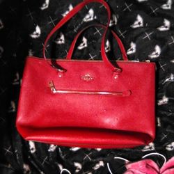~~~!¡!COACH GALLERY TOTE HANDBAG (RED)¡!¡~~~