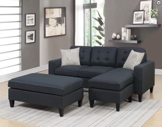 Sectional sofa with ottoman in offer