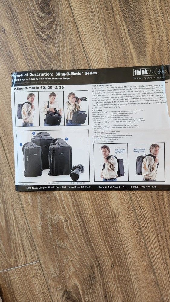Think Tank Photo Sling-O-Matic 30 Sling Camera Bag (Black) for Sale in