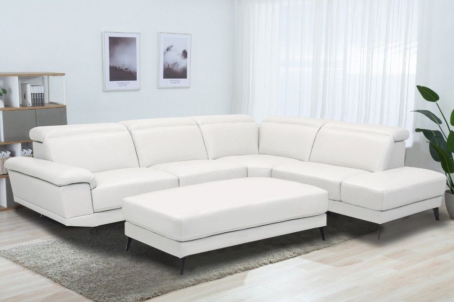 LEATHER GEL SOFA WITH OTTOMAN!!! ONLY $10 DOWN AND 90 DAYS TO PAY!!! SAME DAY DELIVERY!!!