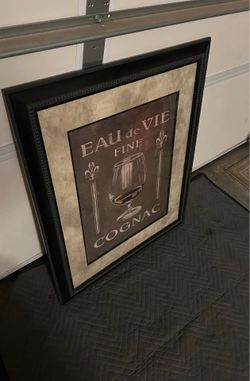 Framed/Matted Wine Picture