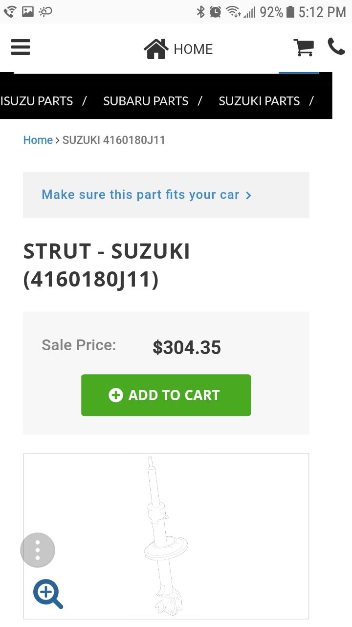 Suzuki strut