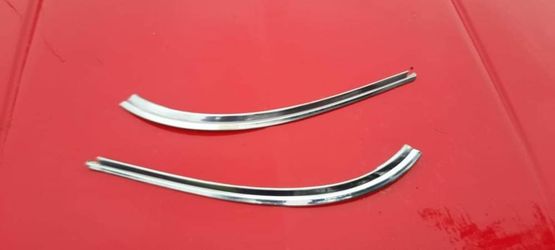 62-64 Impala 2 Door Hardtop Back Window BELT LINE TRIM beltline  Bottom Trim Molding Roof C Pillar Starfire 