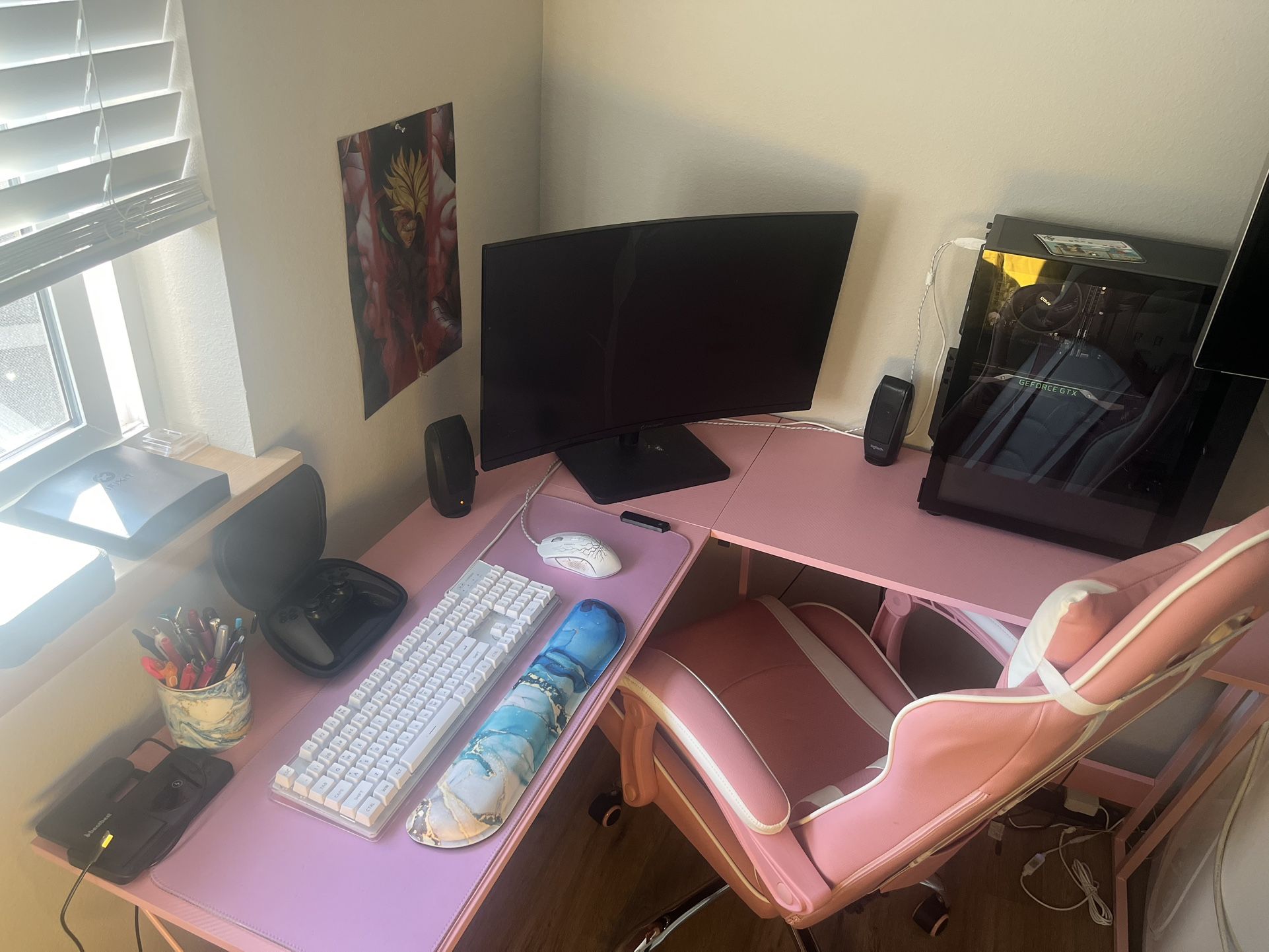 Pink Gaming Setup