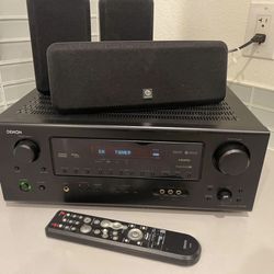 Have had this all for several years, and it works like the day I bought it. Only selling it as I upgraded my system. Includes the Denon amp (AVR-488),