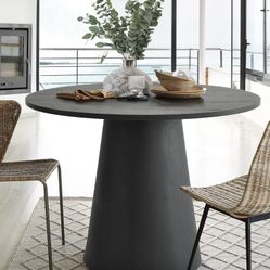 😀The Pop Maison Dwen 35’’ Round Table(black)