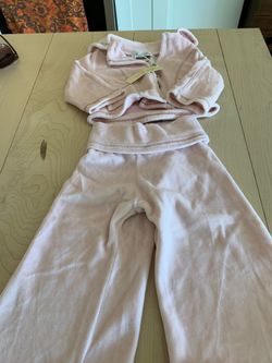 Gorgeous velour baby outfit