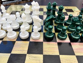 Custom epoxy chess set