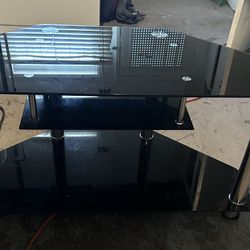 TV stand glass very good condition 39 3/8