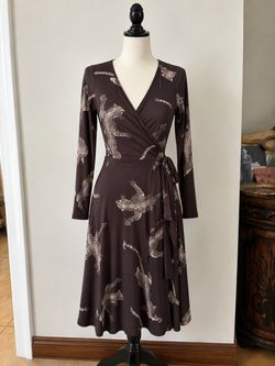 Vintage! Designer Diane Von Furstenberg Wrap Dress sz. 14