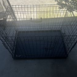 30” Precision Double Door Dog Crate w/ Tray – Great Condition