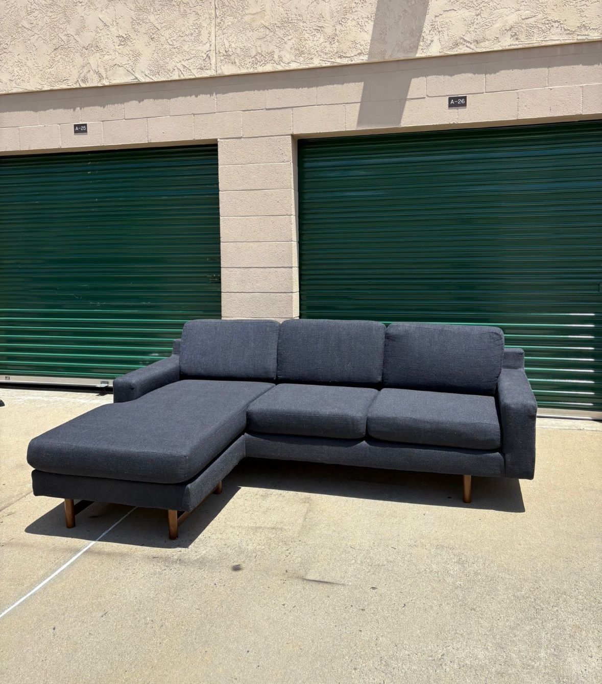 West Elm Reversible “Eddie” Sectional Couch 🛻Delivery Available🛻