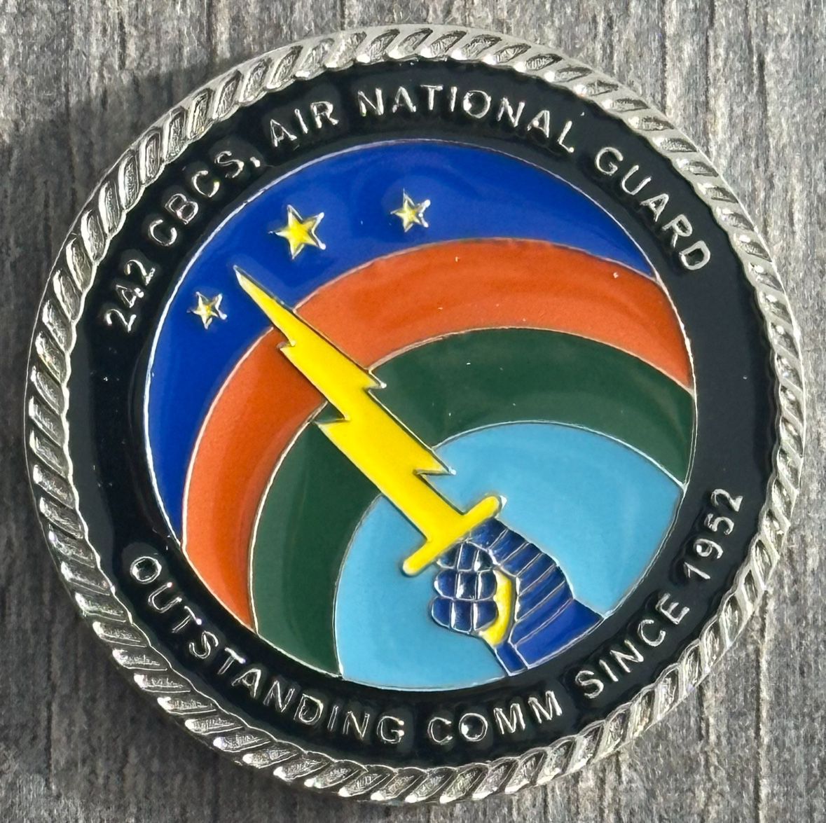 242 CBCS Air National Guard Military Challenge Coin
