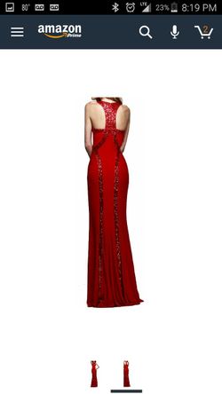 Long formal gown .