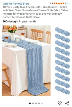 Blue Table Runners
