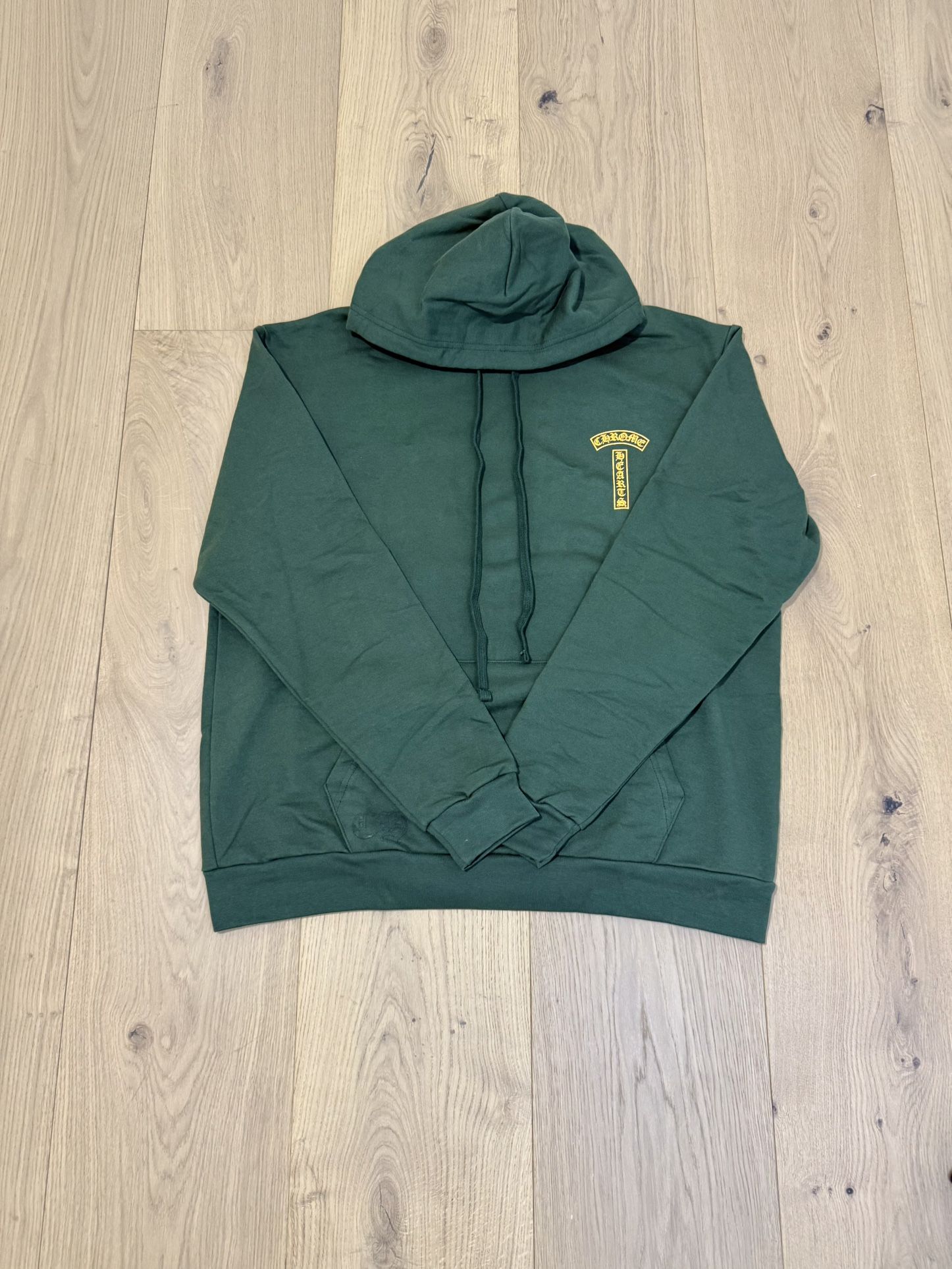 Chrome Hearts Olive/Yellow T Bar Hoodie
