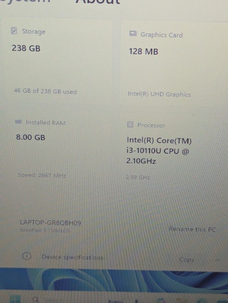 Lenovo IdeaPad 3 Touchscreen Laptop Computer 15.6 Inch Screen