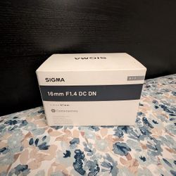 Sigma 16mm  F1.4 DC DN