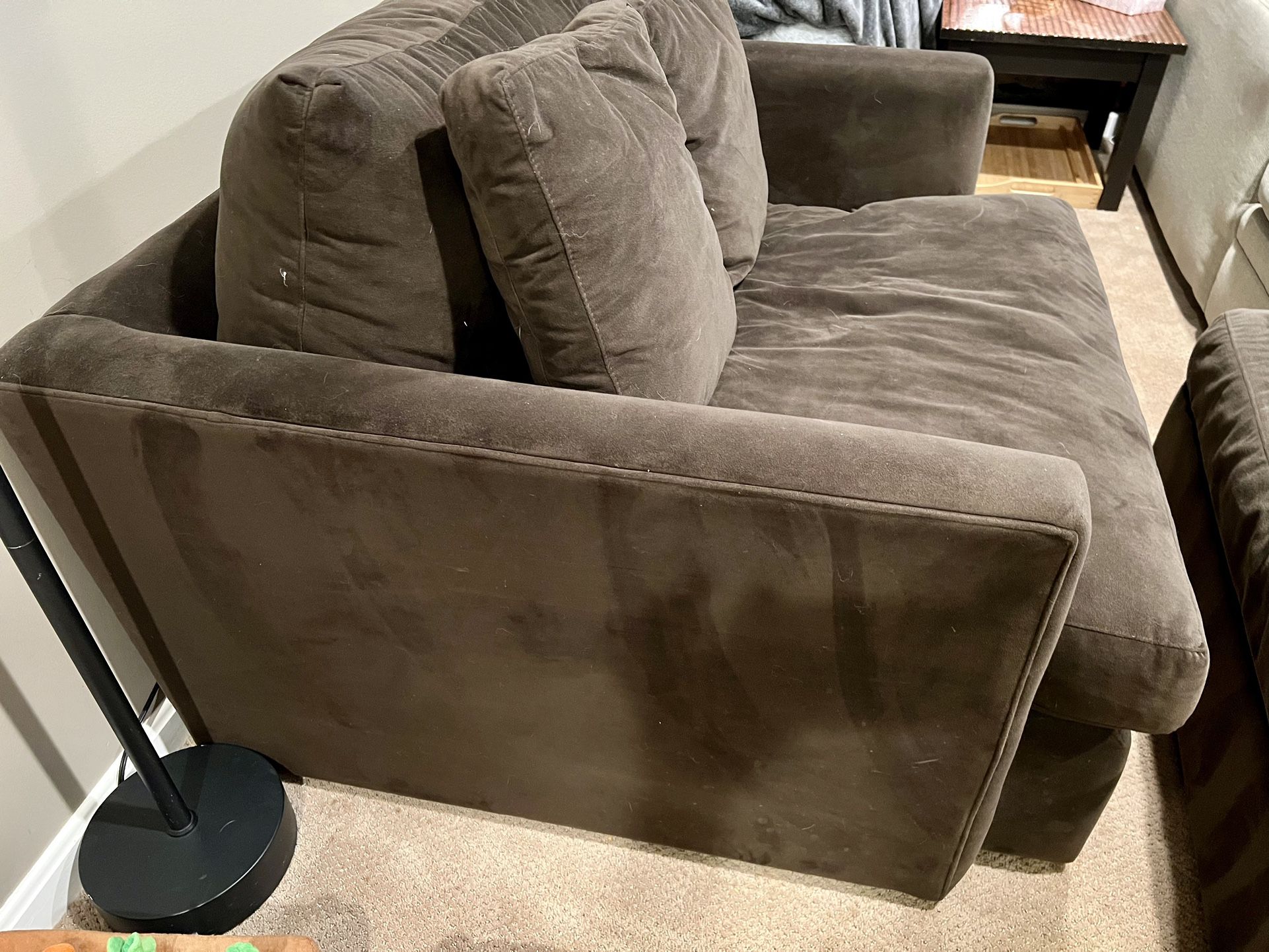 Crate & Barrel Chair And Ottoman