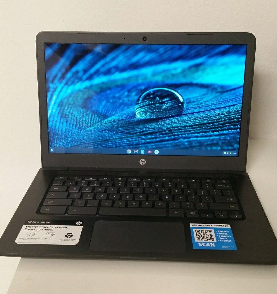HP 14" Chromebook AMD A4 32gb flash memory 4gb RAM