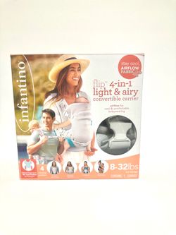 Infantino Flip 4-in-1 Light & Airy Baby Carrier (NEVER USED)