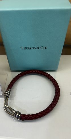 Tiffany Knot Red Leather Bracelet