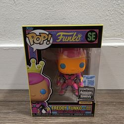 Fundays Experience Exclusive Freddy Funko As Iron Man Blacklight Funko Pop