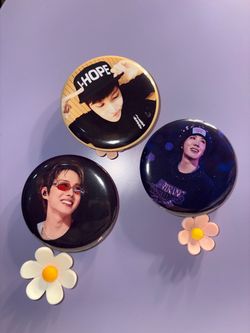 BTS J-Hope Photo Button Pin