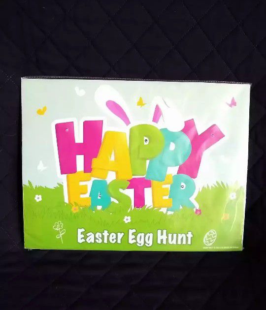 LED light up Easter egg hunt sign