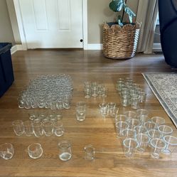145 Clear Glass Votives!