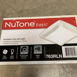 Nutone Bathroom Vent Fan With Light