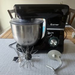 COSTWAY Tilt-Head Stand 6Qt electric food mixer blade 