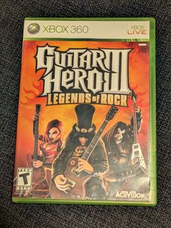 Guitar hero 3 legends of rock for Xbox 360