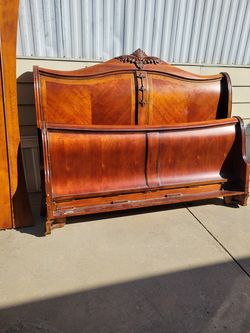 King Size Bed with box springs and mattress for sale