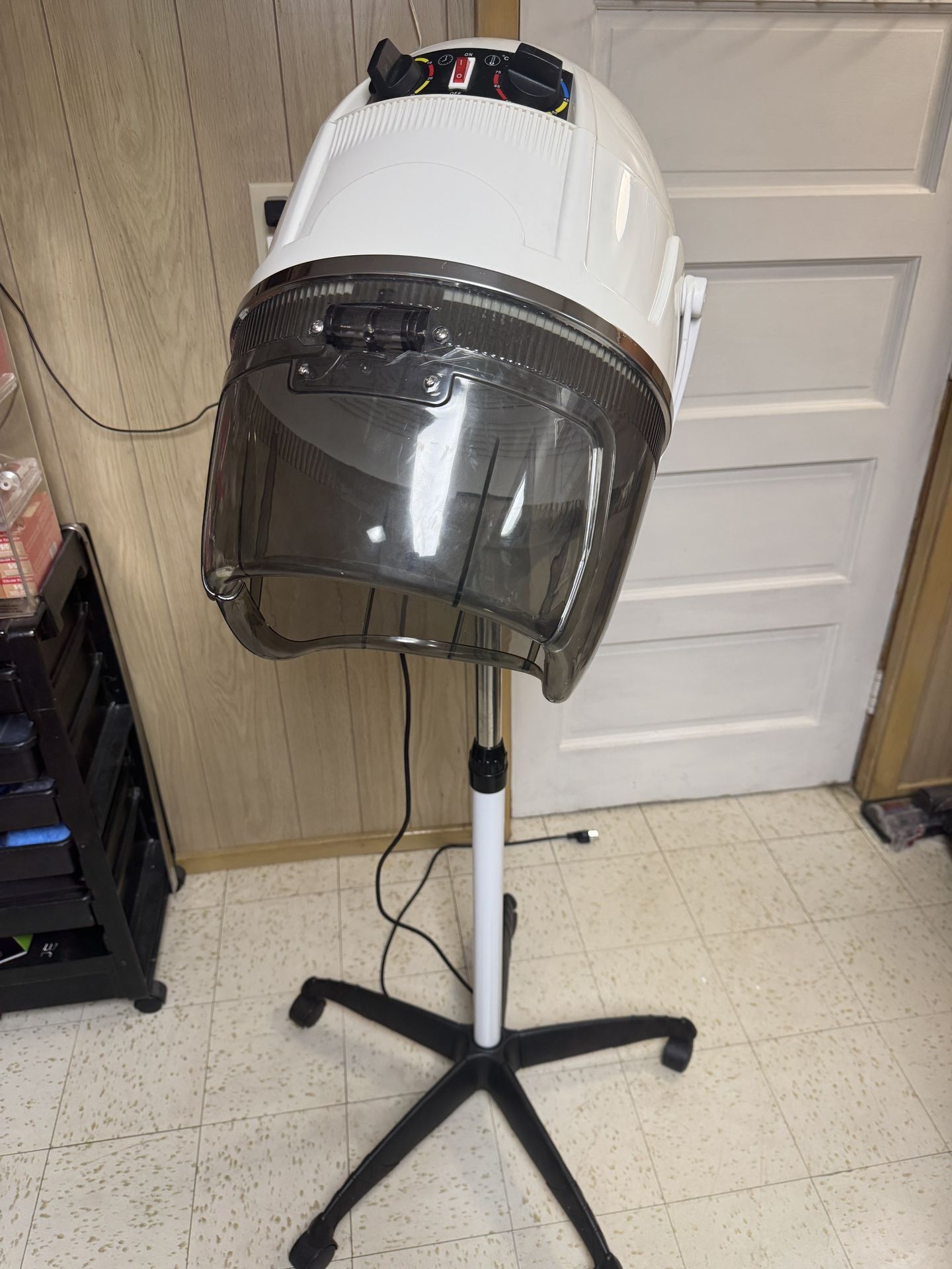 Professional Hairdryer Height Adjustable Hooded Stand Up Bonnet Hair Dryer