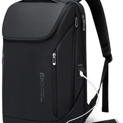 BANGE Business Smart Backpack Waterproof fit 15.6 Inch Laptop Backpack with USB Charging Port